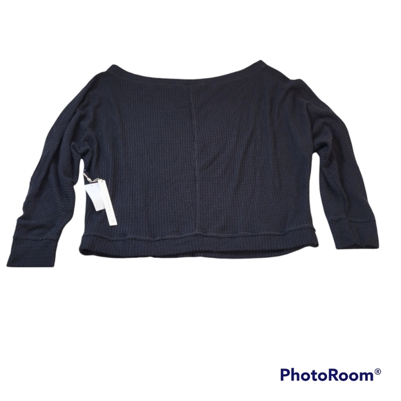 Caslon Oversized Thin Thermal Comfy Sweater Could Hang Off One Shoulder - Picture 2 of 6